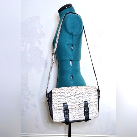 Elisabeth Weinstock Watersnake Crossbody Messenger Bag - Picture 7 of 7